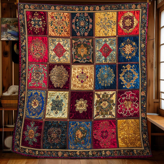 Vintage Tapestry Quilt Blanket