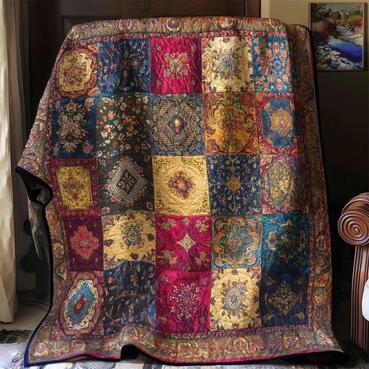 Vintage Tapestry Quilt Blanket