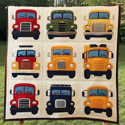 Vintage Truck Quilt Blanket