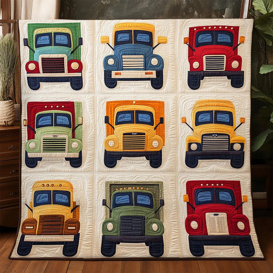 Vintage Truck Quilt Blanket