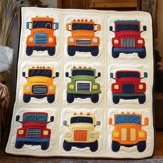 Vintage Truck Quilt Blanket