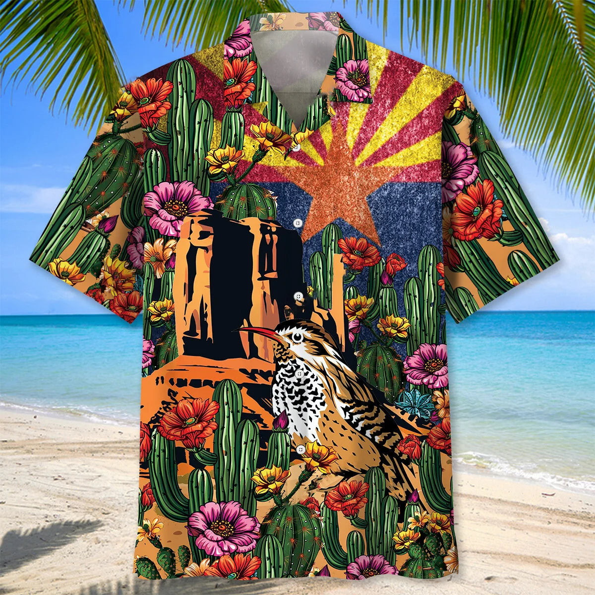 Vintage Arizona State Hawaiian Shirt, custom shirt gift for men