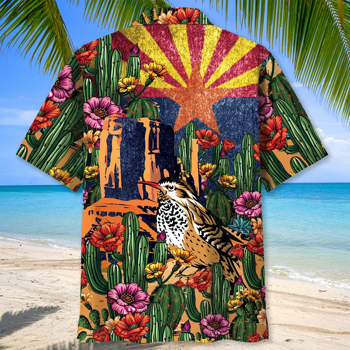 Vintage Arizona State Hawaiian Shirt, custom shirt gift for men (view 3)