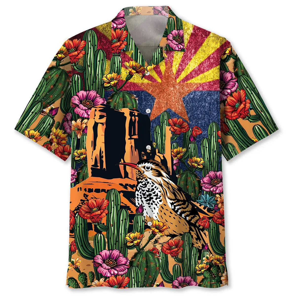 Vintage Arizona State Hawaiian Shirt, custom shirt gift for men (view 4)