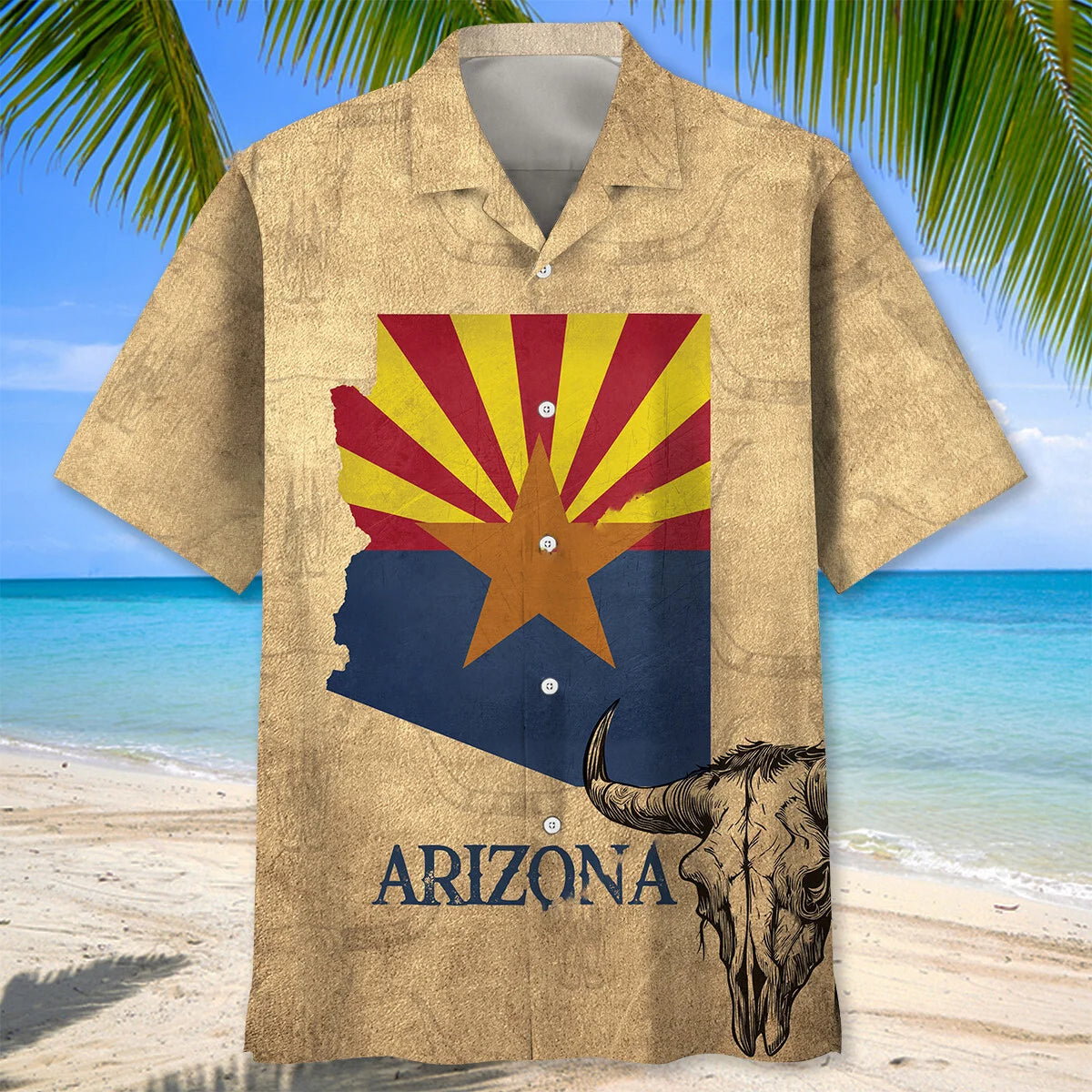 Vintage Arizona State Hawaiian Shirt, custom shirt gift for men (view 5)