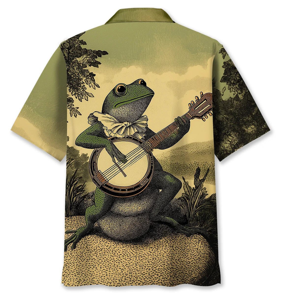 Vintage Banjo Hawaiian Shirt, custom shirt gift for men (view 3)