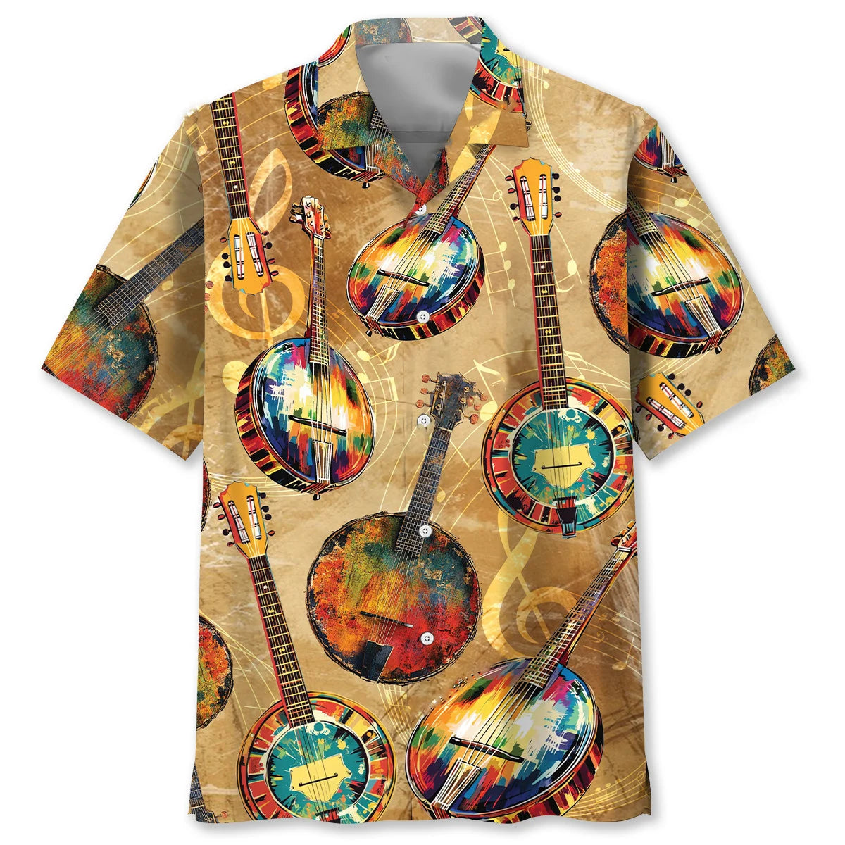 Vintage Banjo Hawaiian Shirt, custom shirt gift for men (view 5)