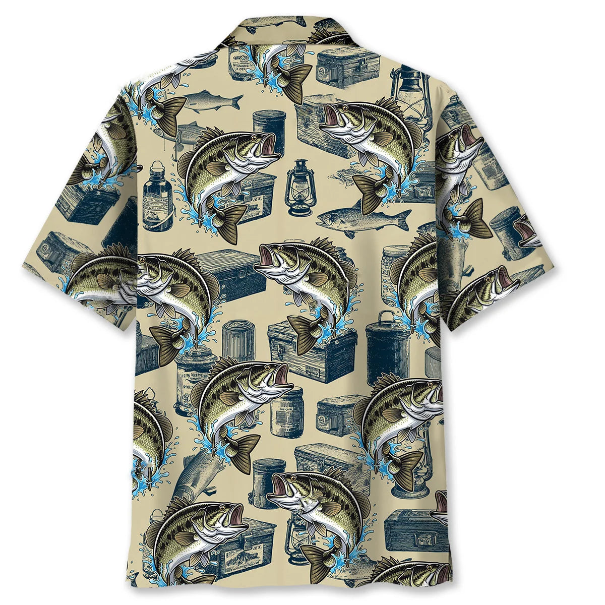 Vintage Bass Fishing Master Hawaiian Shirt, fishing gift for men (view 4)