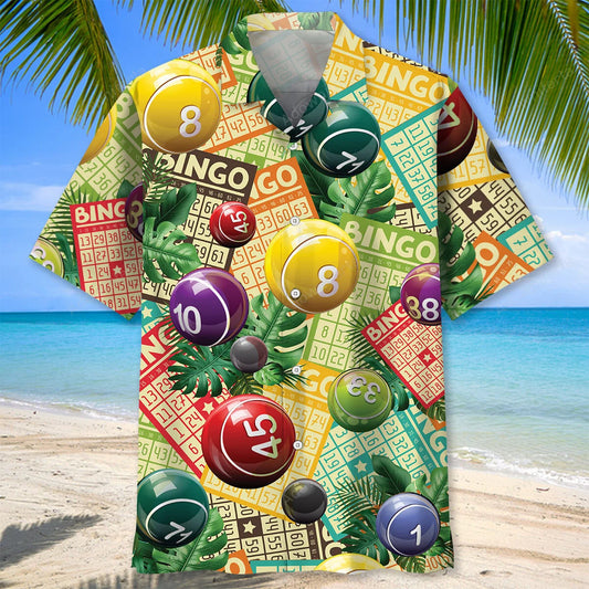 Vintage Bingo Hawaiian Shirt, custom shirt gift for men