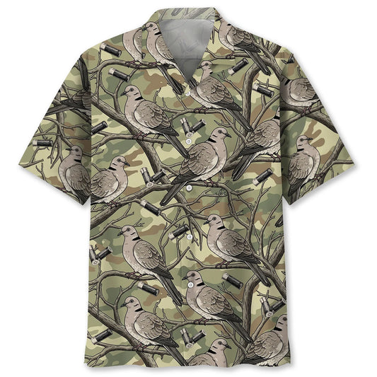 Vintage Dove Hunting Hawaiian Shirt, custom shirt gift for men