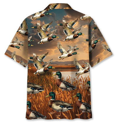 Vintage Duck Hunting Hawaiian Shirt, custom shirt gift for men (view 4)