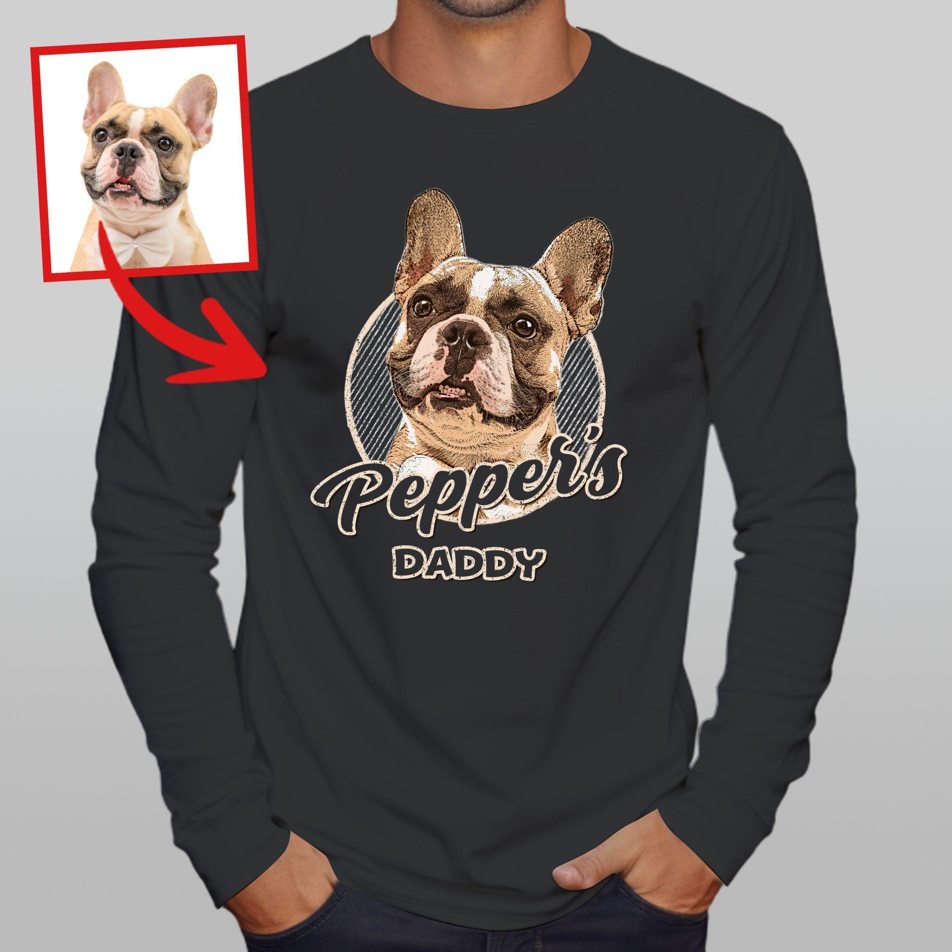 Vintage Graphic Custom Dogface Long Sleeve Shirt F (view 2)