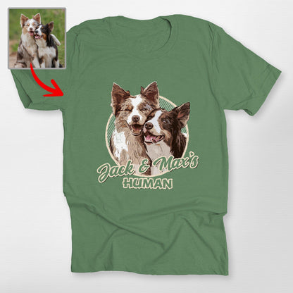 Vintage Graphic Custom Dogface Unisex Shirt, custom pet portrait gift for pet lovers (view 23)