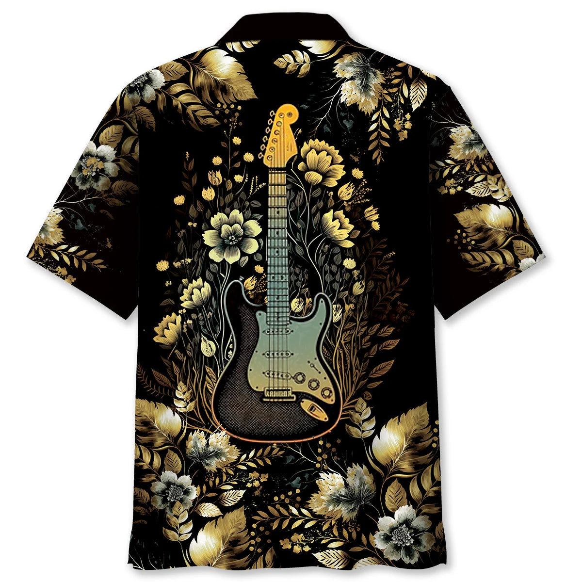 Vintage Guitar Hawaiian Shirt, custom shirt gift for men (view 2)