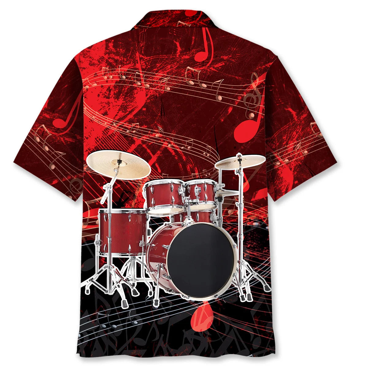 Vintage Red Drum Hawaiian Shirt, custom shirt gift for men (view 2)