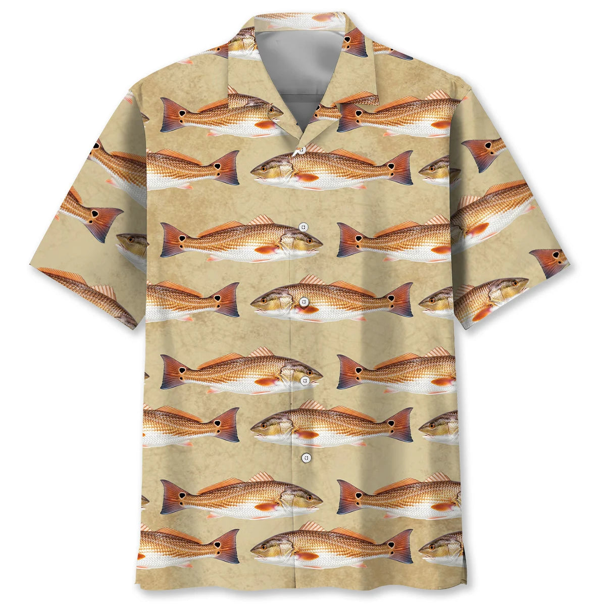 Vintage Redfish Hawaiian Shirt, custom shirt gift for men