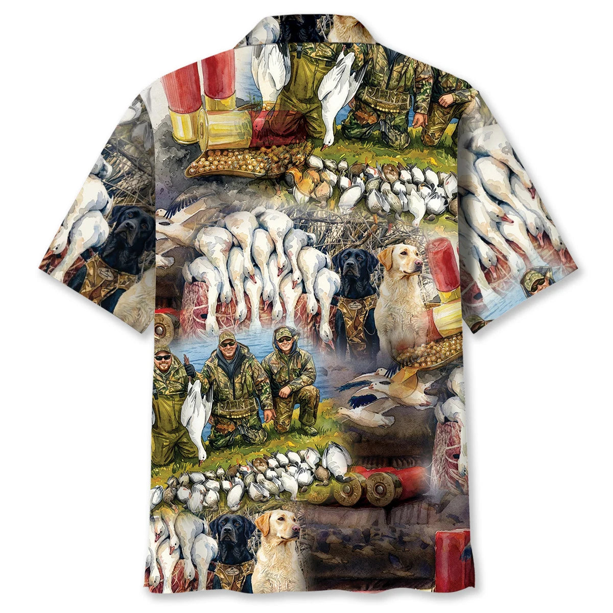 Vintage Ross Goose Hunting Hawaiian Shirt, custom shirt gift for men (view 4)