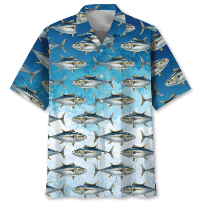Vintage Tuna Fish Hawaiian Shirt, custom shirt gift for men
