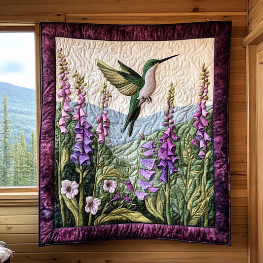 Violet Flight Quilt Blanket