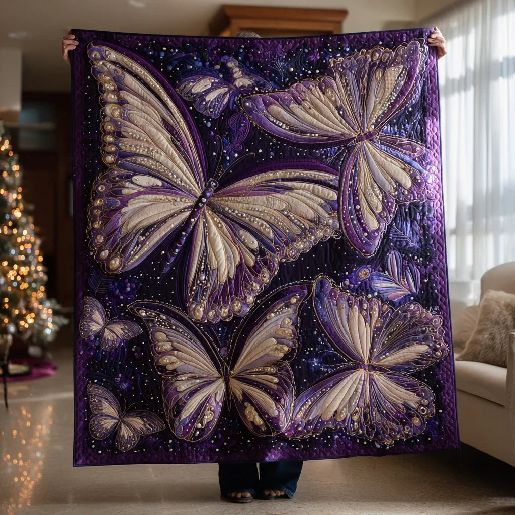 Violet Mirage Quilt Blanket