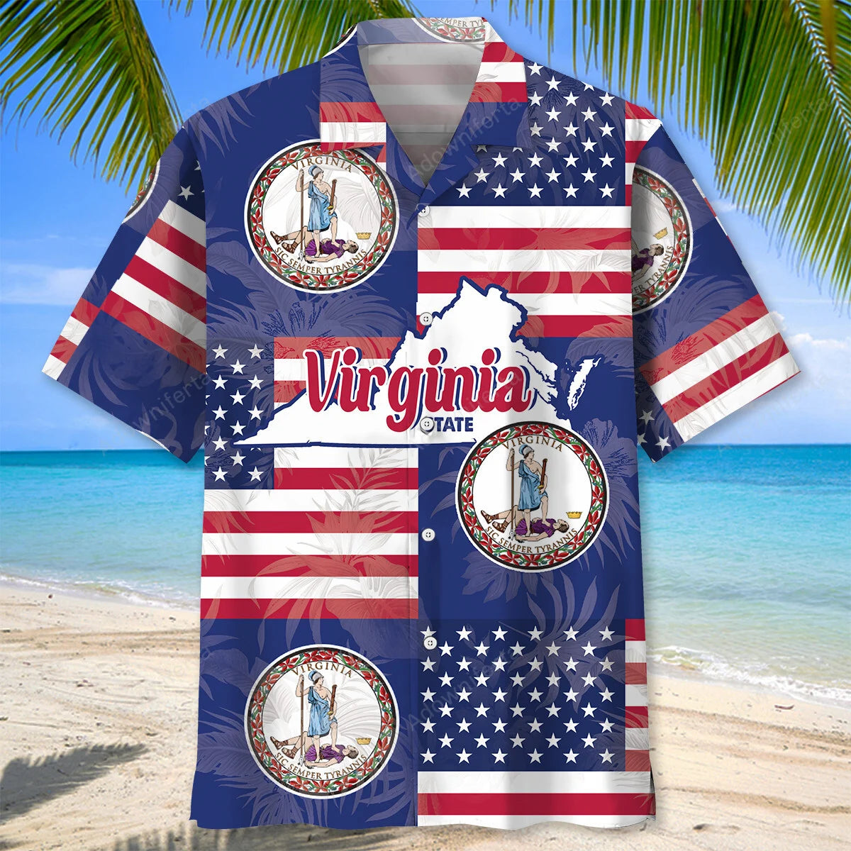 Virginia Proud Hawaiian Shirt, custom shirt gift for men