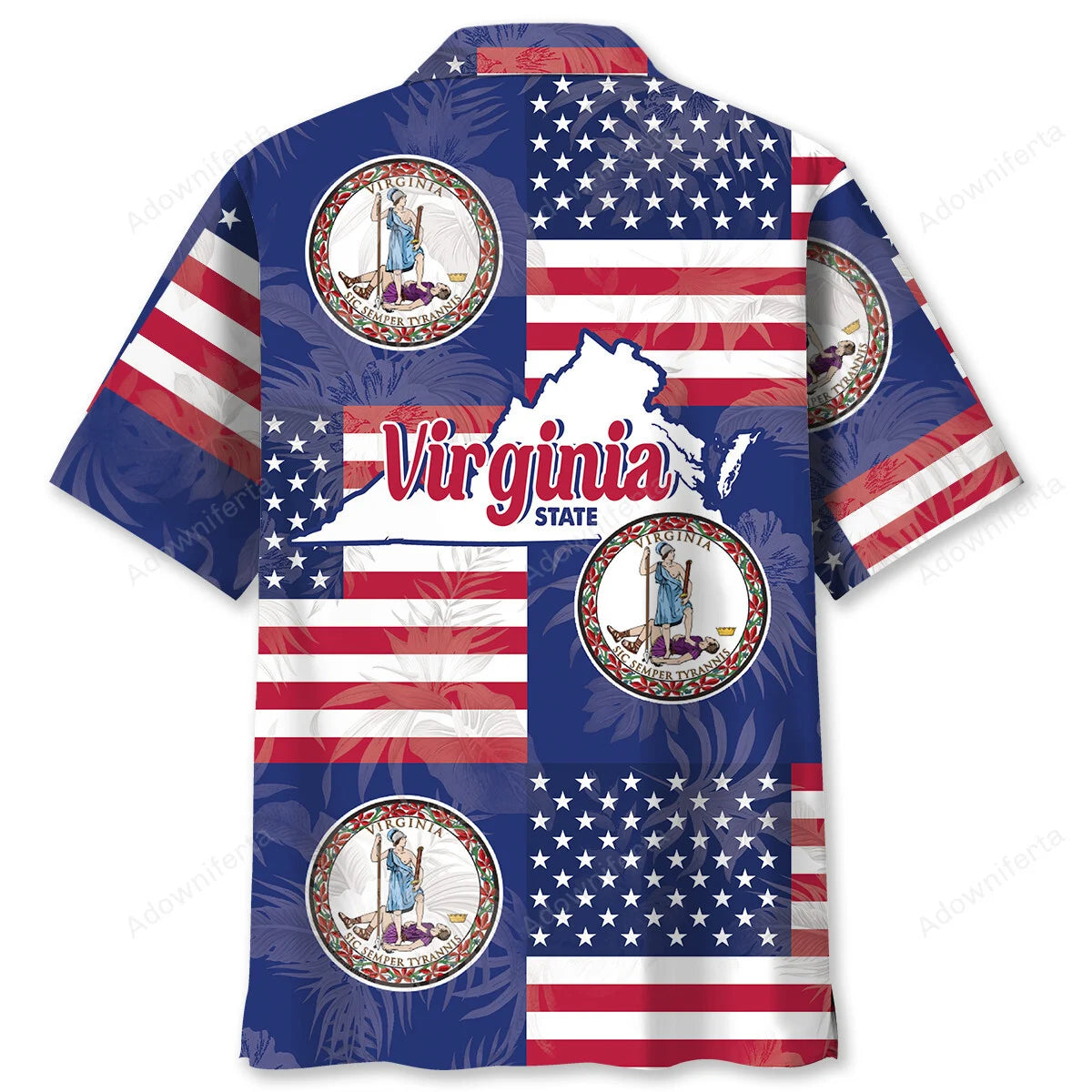 Virginia Proud Hawaiian Shirt, custom shirt gift for men (view 2)