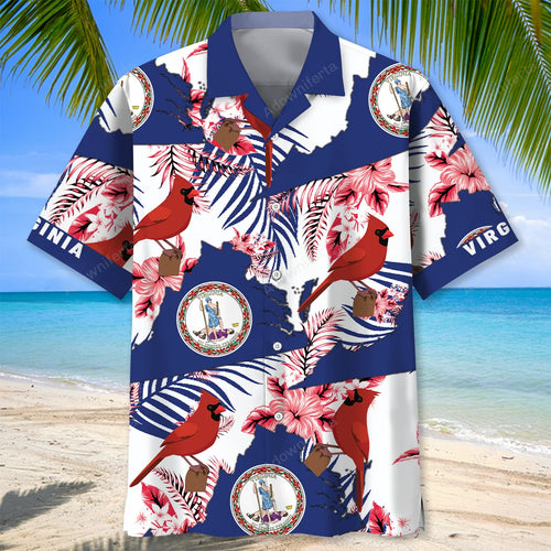 Virginia State Hawaiian Shirt, custom shirt gift for men