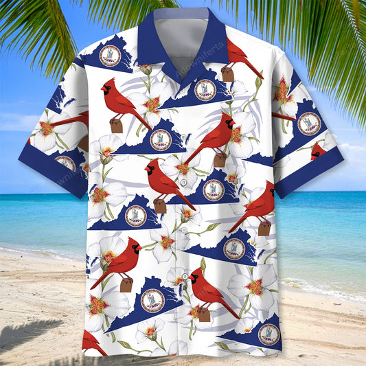 Virginia State Proud Hawaiian Shirt, custom shirt gift for men