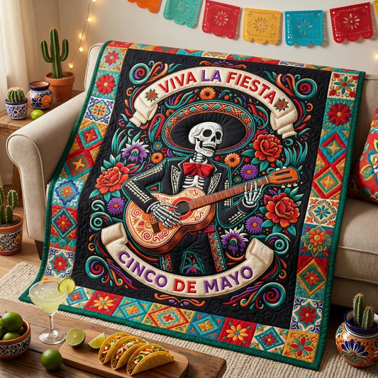 Viva La Fiesta Quilt Blanket