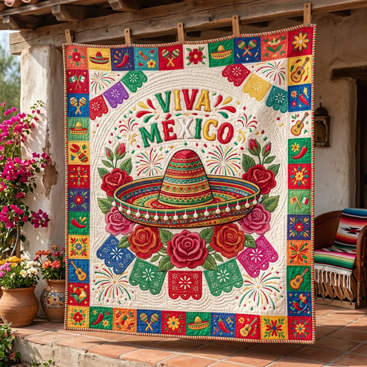 Viva Mexico Quilt Blanket