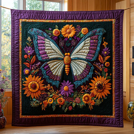 Vivid Flutter Quilt Blanket