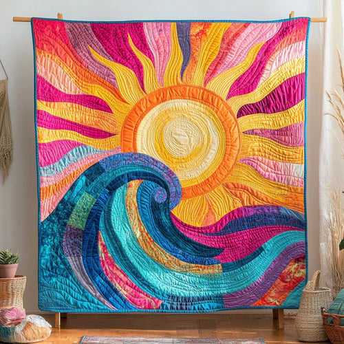 Vivid Horizon Quilt Blanket