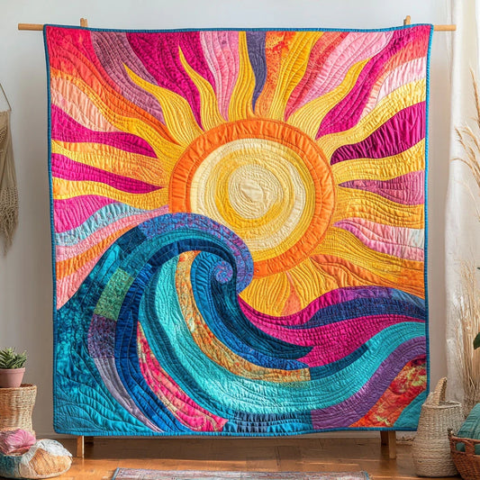 Vivid Horizon Quilt Blanket