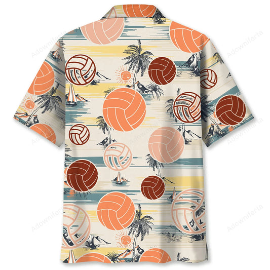 Volleyball Beach Hawaiian Shirt, custom shirt gift for men