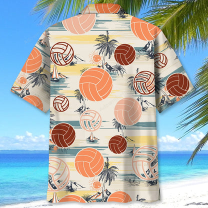 Volleyball Beach Hawaiian Shirt, custom shirt gift for men (view 3)