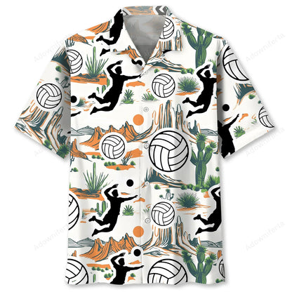 Volleyball Desert Hawaiian Shirt, custom shirt gift for men (view 4)