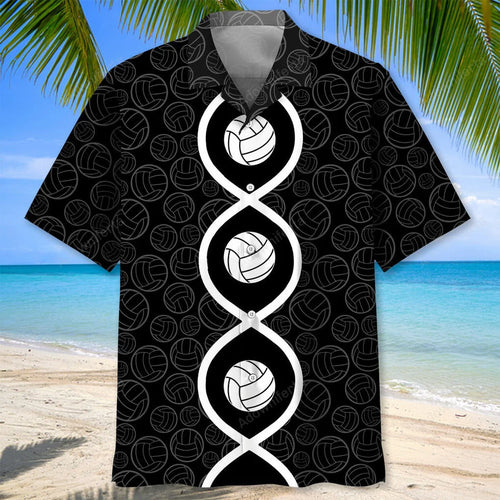 Volleyball Dna Hawaiian Shirt, custom shirt gift for men