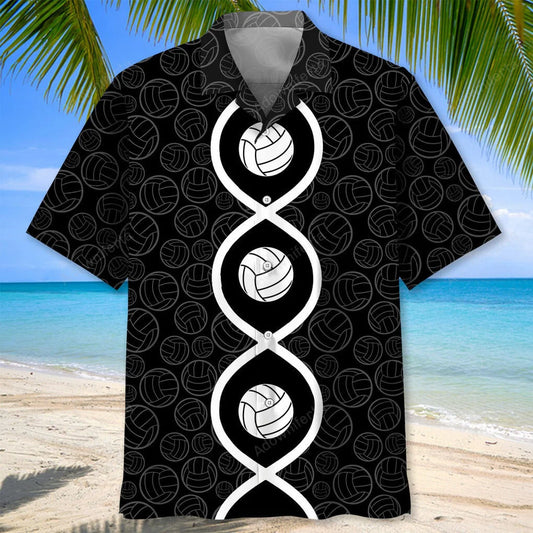 Volleyball Dna Hawaiian Shirt, custom shirt gift for men