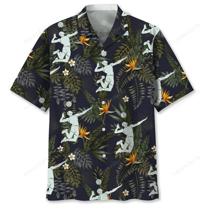 Volleyball Hawaiian Nature Hawaiian Shirt, custom shirt gift for men