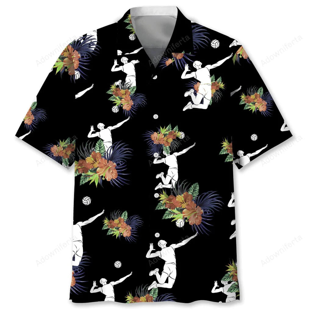 Volleyball Hawaiian Nature Hawaiian Shirt, custom shirt gift for men (view 5)
