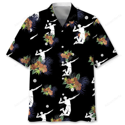 Volleyball Hawaiian Nature Hawaiian Shirt, custom shirt gift for men (view 5)