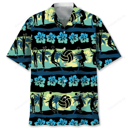 Volleyball Nature Beach Hawaiian Shirt, custom shirt gift for men (view 2)