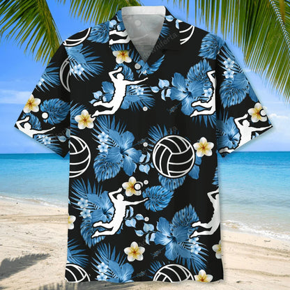 Volleyball Nature Hawaiian Shirt, custom shirt gift for men