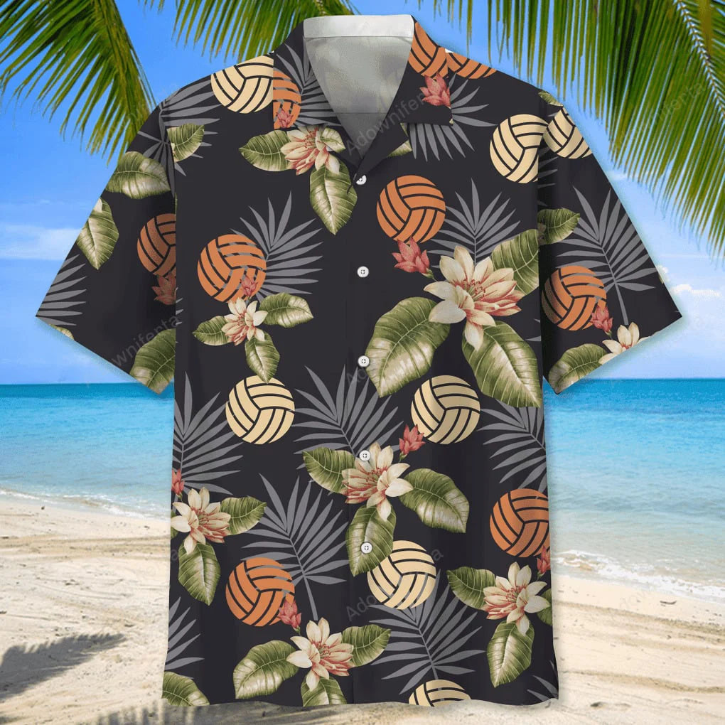 Volleyball Tropical Hawaiian Shirt, custom shirt gift for men