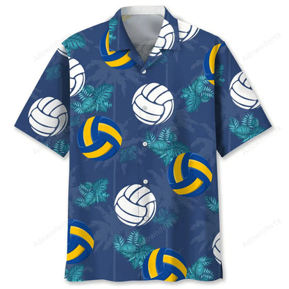 Volleyball Tropical Hawaiian Shirt, custom shirt gift for men (view 5)