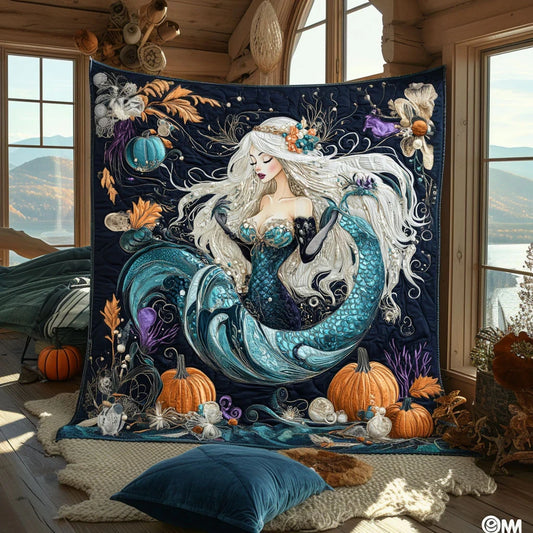 Voodoo Mermaid Witch Quilt Blanket