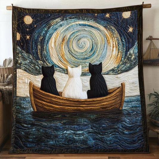 Voyage Cat Quilt Blanket