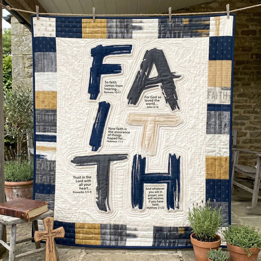 Walk By Faith Quilt Blanket