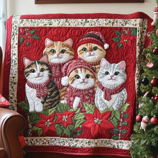 Warm Cats Quilt Blanket