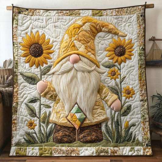 Warm Days Gnome Quilt Blanket